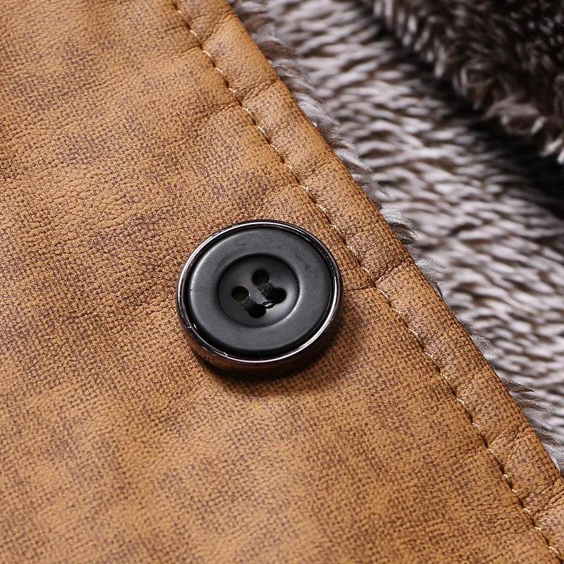 Herren Winterjacke mit Fleecefutter – Modischer Mantel im Casual-Look für Alltag und Freizeit