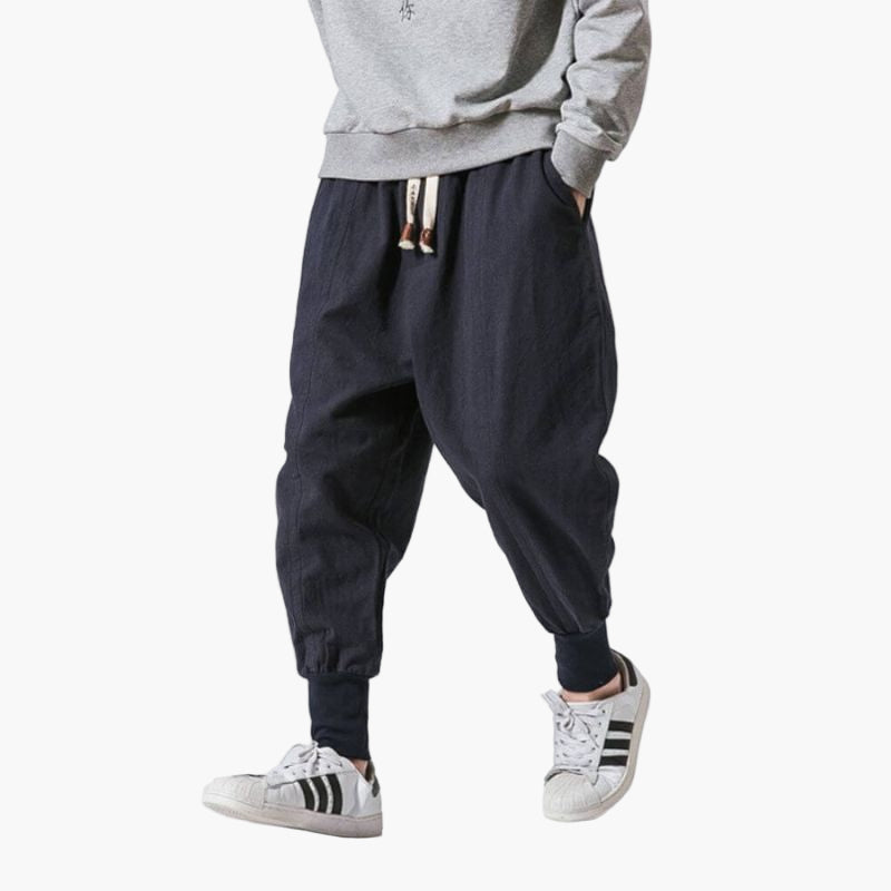 Herren Haremshose Jogging Stil Lässig Bequem für Alltag und Freizeit