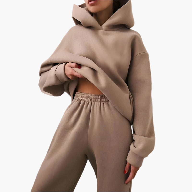 Damen Oversize Lounge Set – Hoodie und Jogginghose für gemütliche Freizeit
