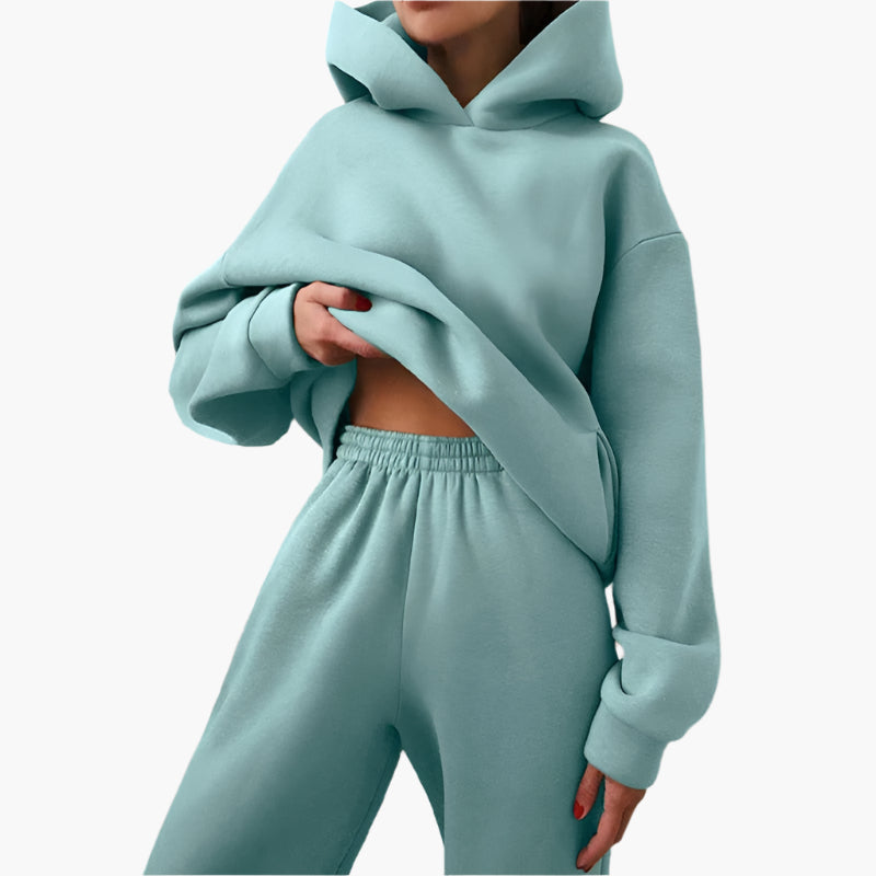 Damen Oversize Lounge Set – Hoodie und Jogginghose für gemütliche Freizeit