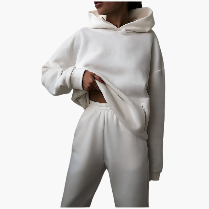 Damen Oversize Lounge Set – Hoodie und Jogginghose für gemütliche Freizeit