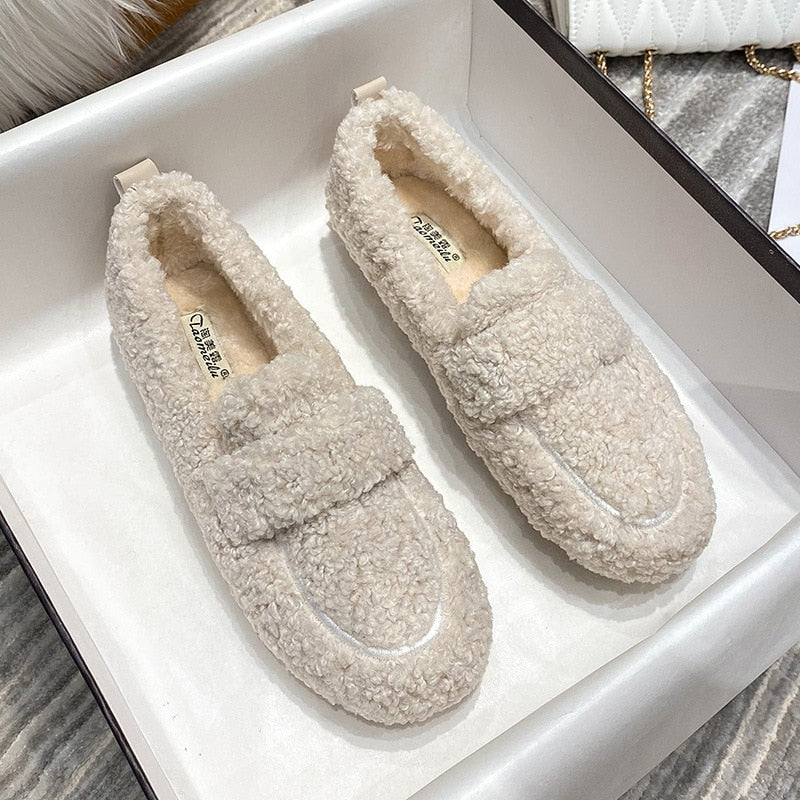 Damen Hausschuhe Plüsch Komfort Stil – Elegante und Bequeme Slipper für Zuhause