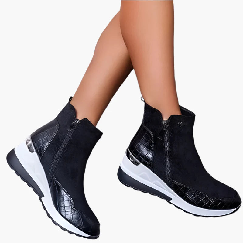 Damen Komfort-Orthopädische Winterstiefeletten für Alltag und Freizeit