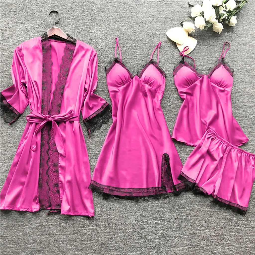 Elisa - Edles Nachtwäsche Set aus Satin