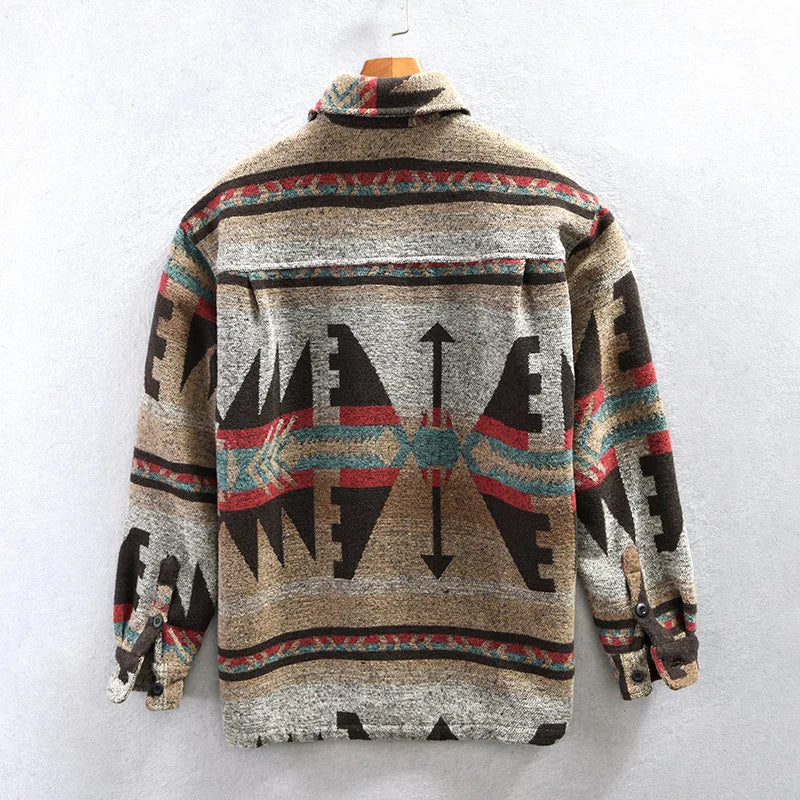Oliver - Gemusterte Fleecejacke