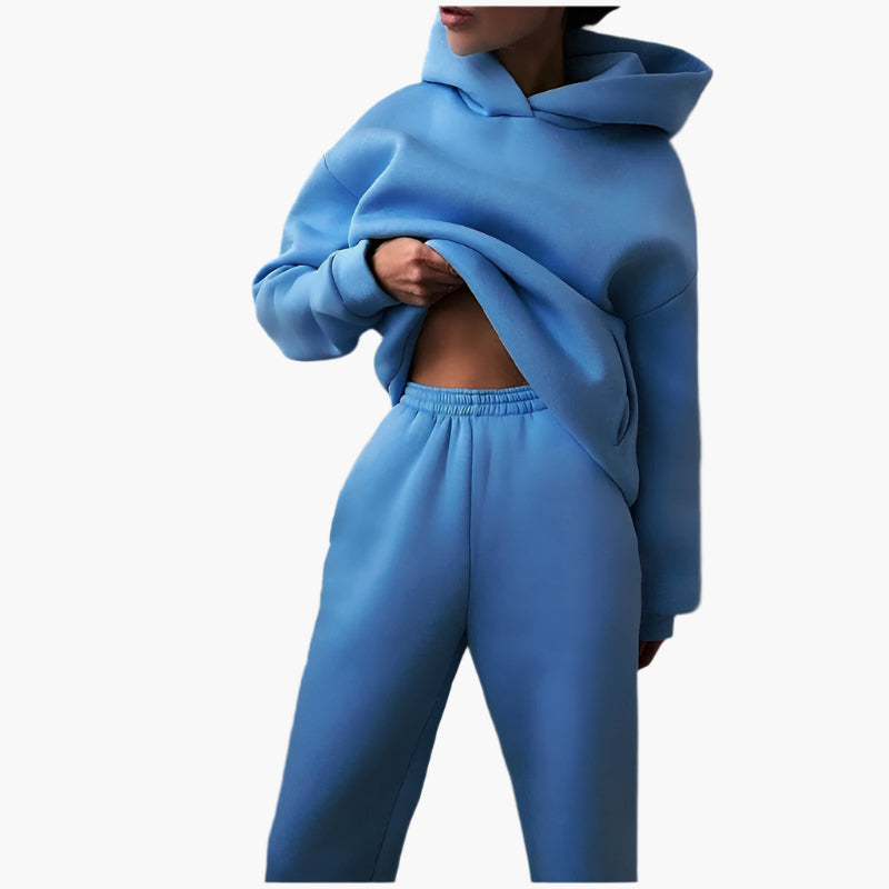 Damen Oversize Lounge Set – Hoodie und Jogginghose für gemütliche Freizeit