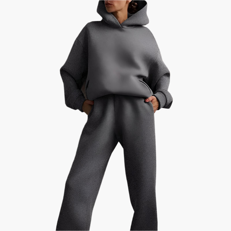 Damen Oversize Lounge Set – Hoodie und Jogginghose für gemütliche Freizeit