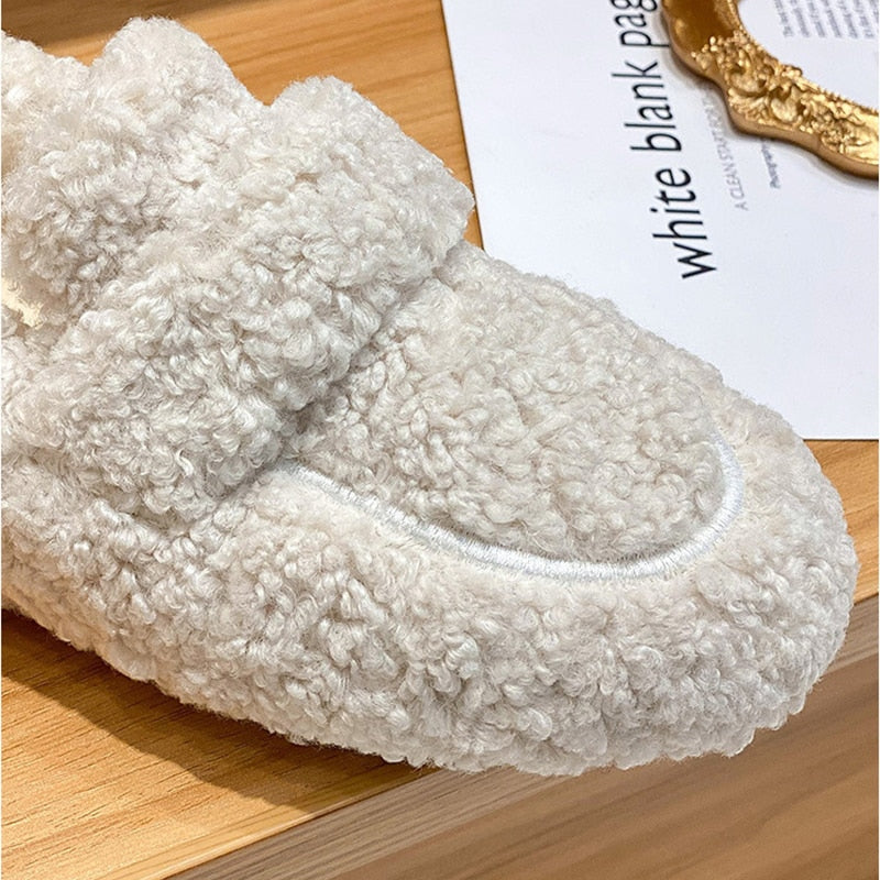 Damen Hausschuhe Plüsch Komfort Stil – Elegante und Bequeme Slipper für Zuhause