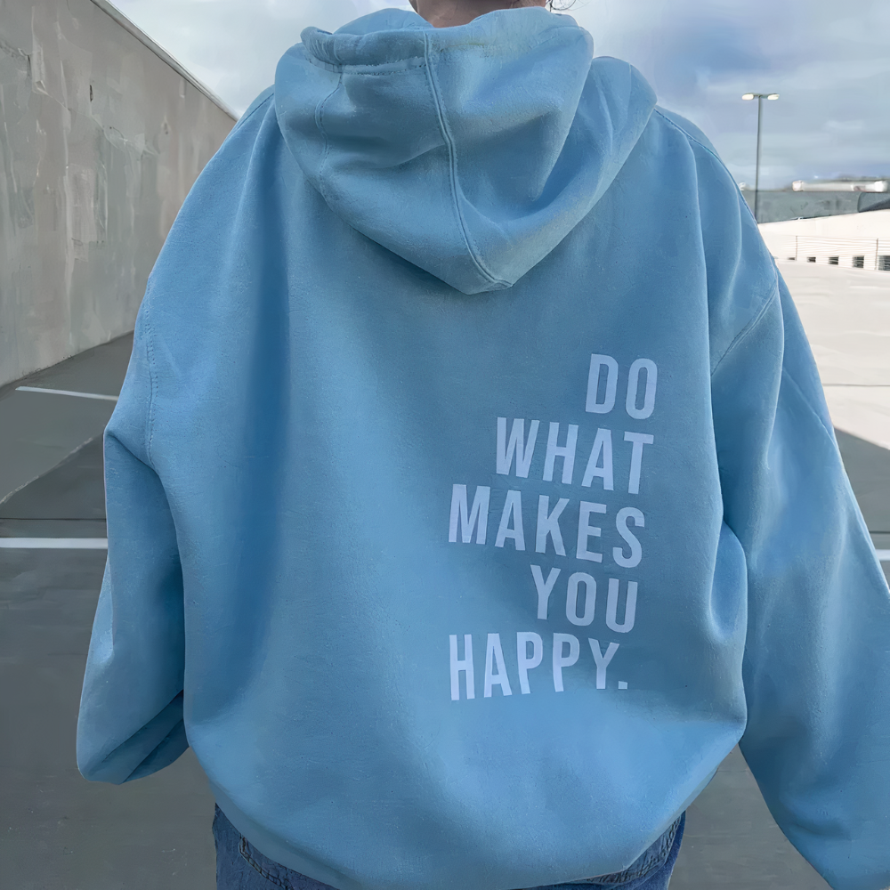 Damen Kapuzenpullover mit Spruchdruck – Lässiger Sweater für Freizeit & Outdoor