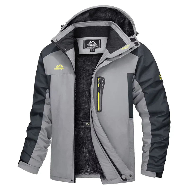 Jacke mit Kapuze und Reißverschluss