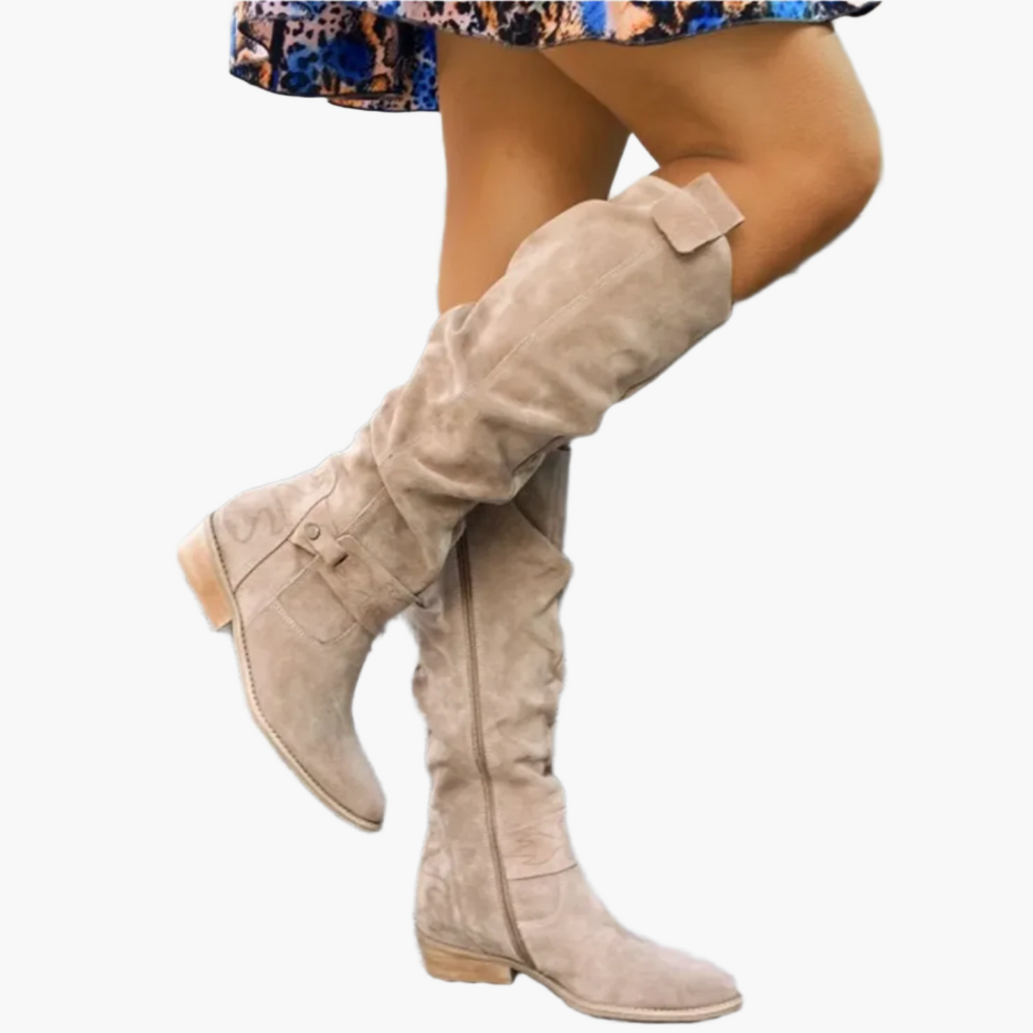 Damen Kniehohe Stiefel im Casual-Design für Alltag und Freizeit