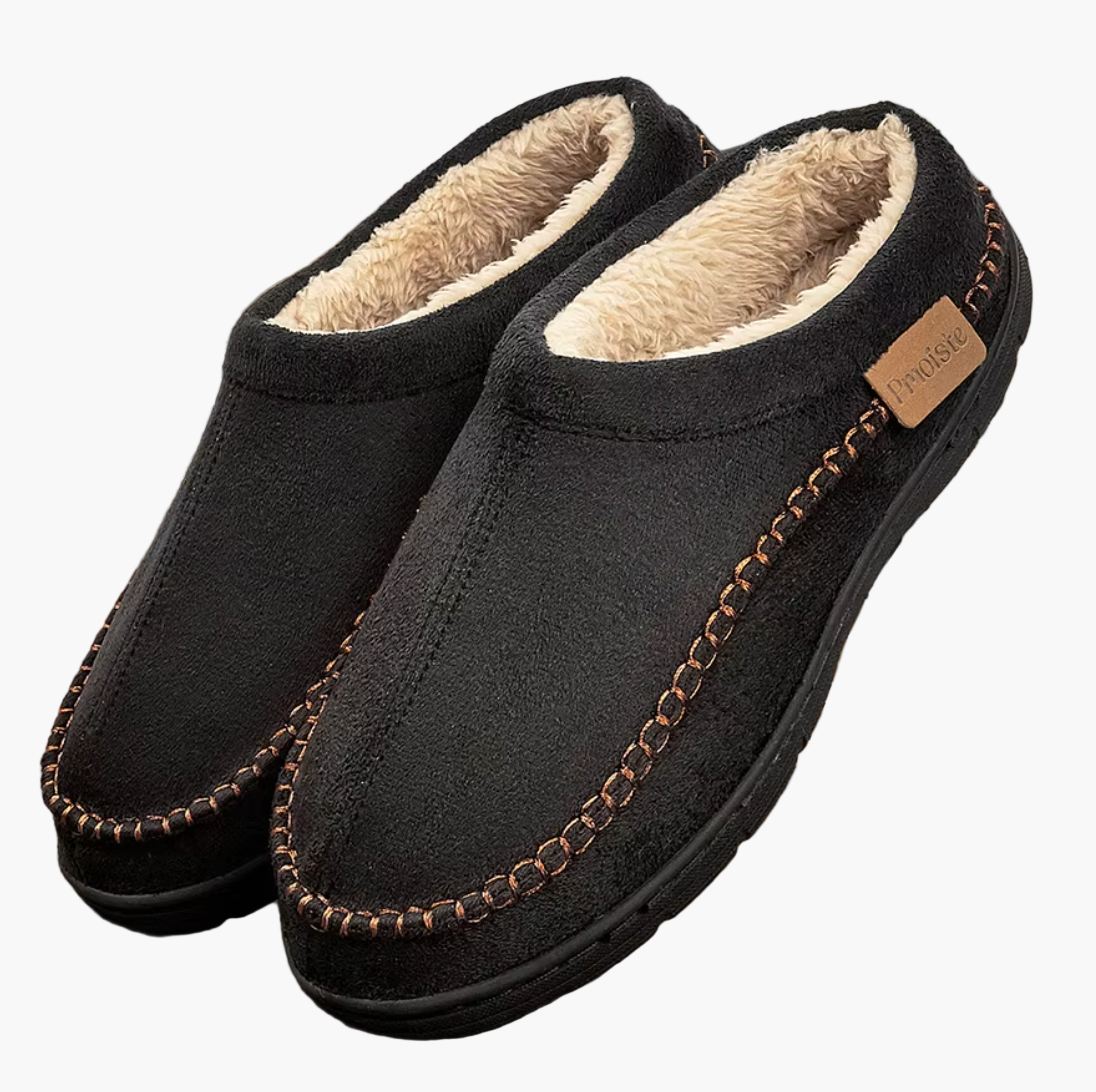 Herren Hausschuhe mit Warmfutter – Bequeme Slipper für drinnen und draußen