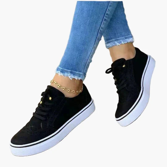 Damen Orthopädische Schnürsneaker – Bequeme Alltagsschuhe mit modernem Design