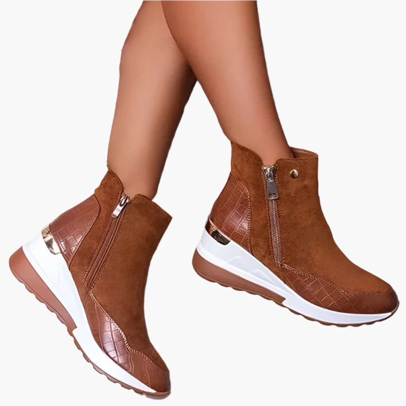 Damen Komfort-Orthopädische Winterstiefeletten für Alltag und Freizeit