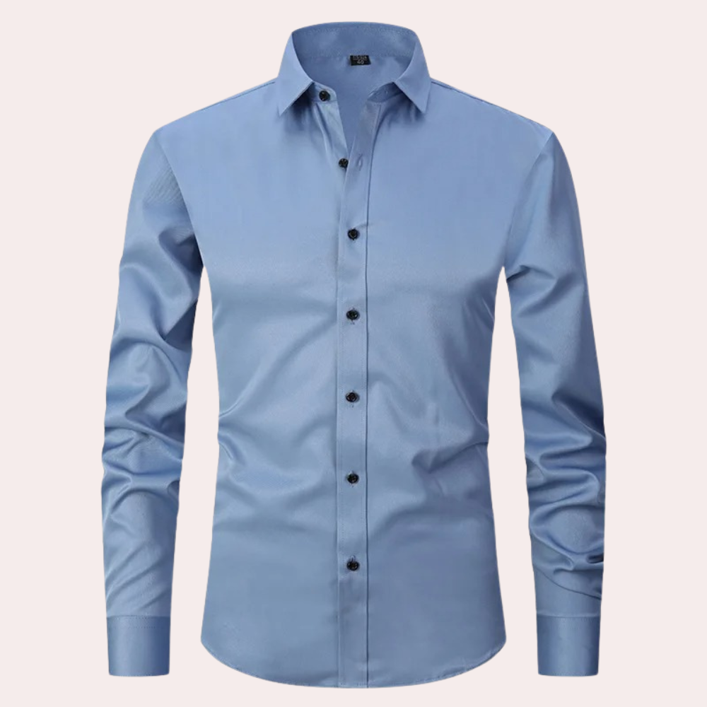 Herren Business Freizeithemd Slim Fit – Klassisches Stretch Hemd für Büro und Alltag