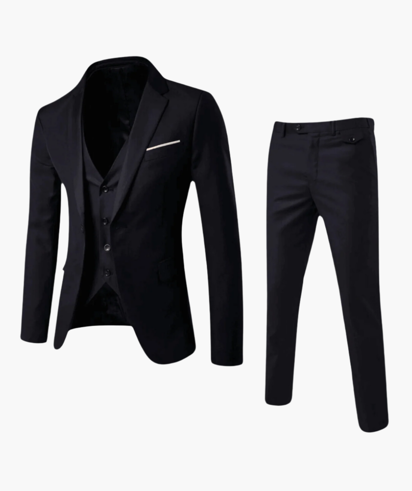 Herren Anzug Dreiteilig Klassisch Business & Hochzeit – Eleganter Anzug mit Weste