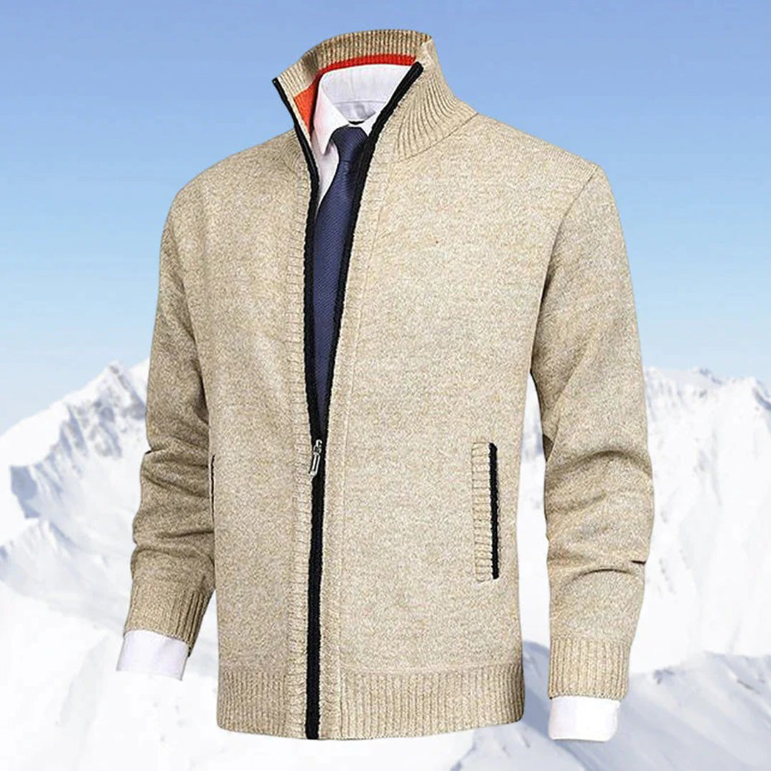 Herren Strickjacke mit Reißverschluss – Stilvolle Freizeit- und Businessmode