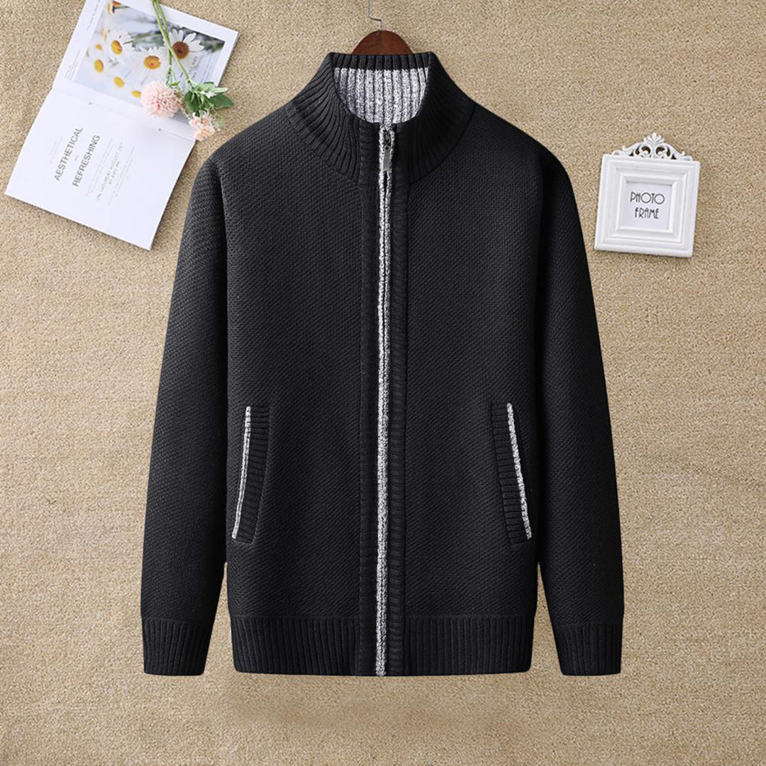 Herren Strickjacke mit Reißverschluss – Stilvolle Freizeit- und Businessmode