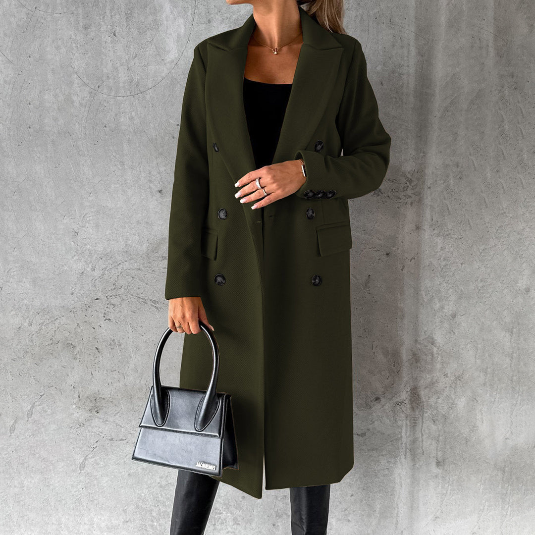 Damen Wintermantel Eleganter Gehrock Stil – Business & Alltag