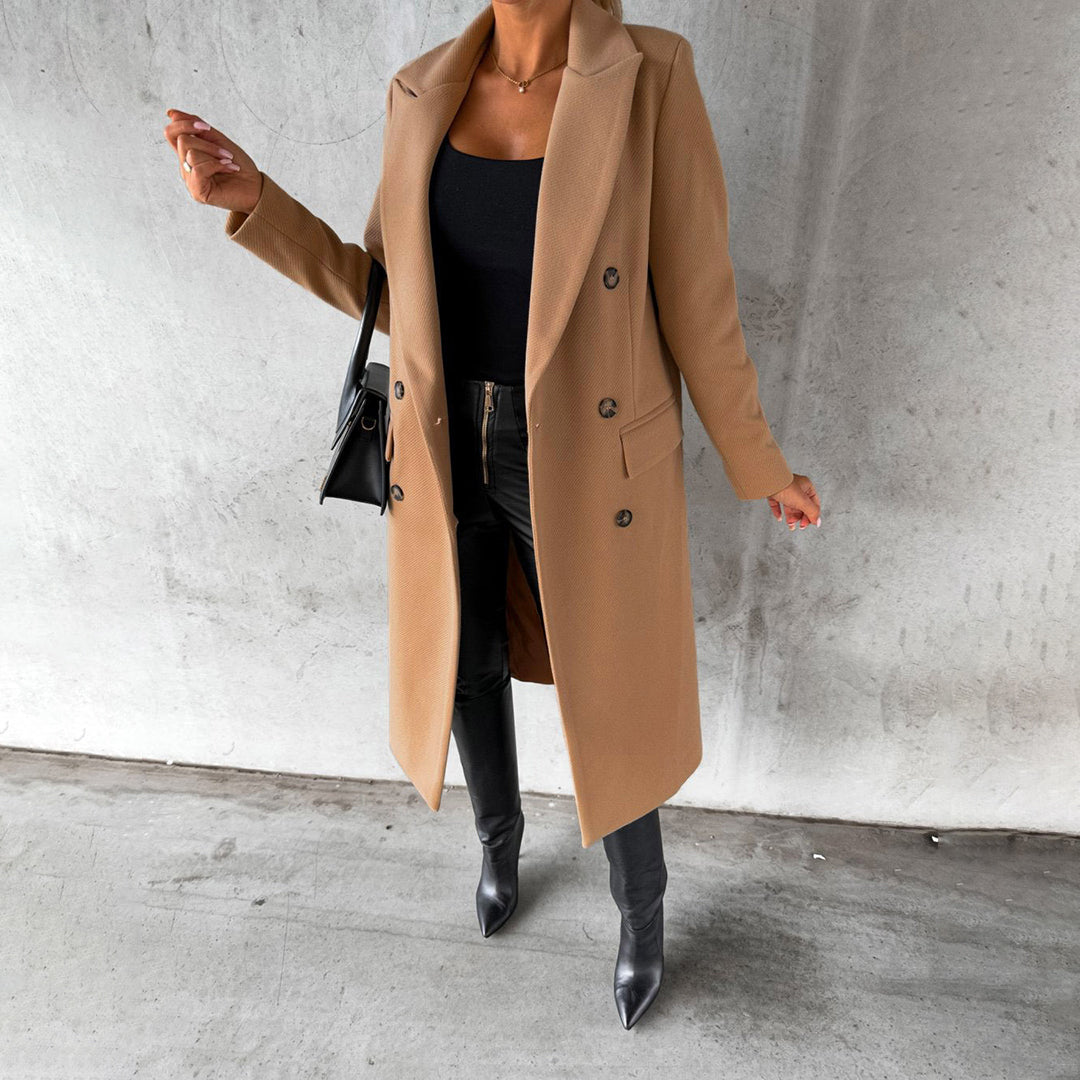 Damen Wintermantel Eleganter Gehrock Stil – Business & Alltag
