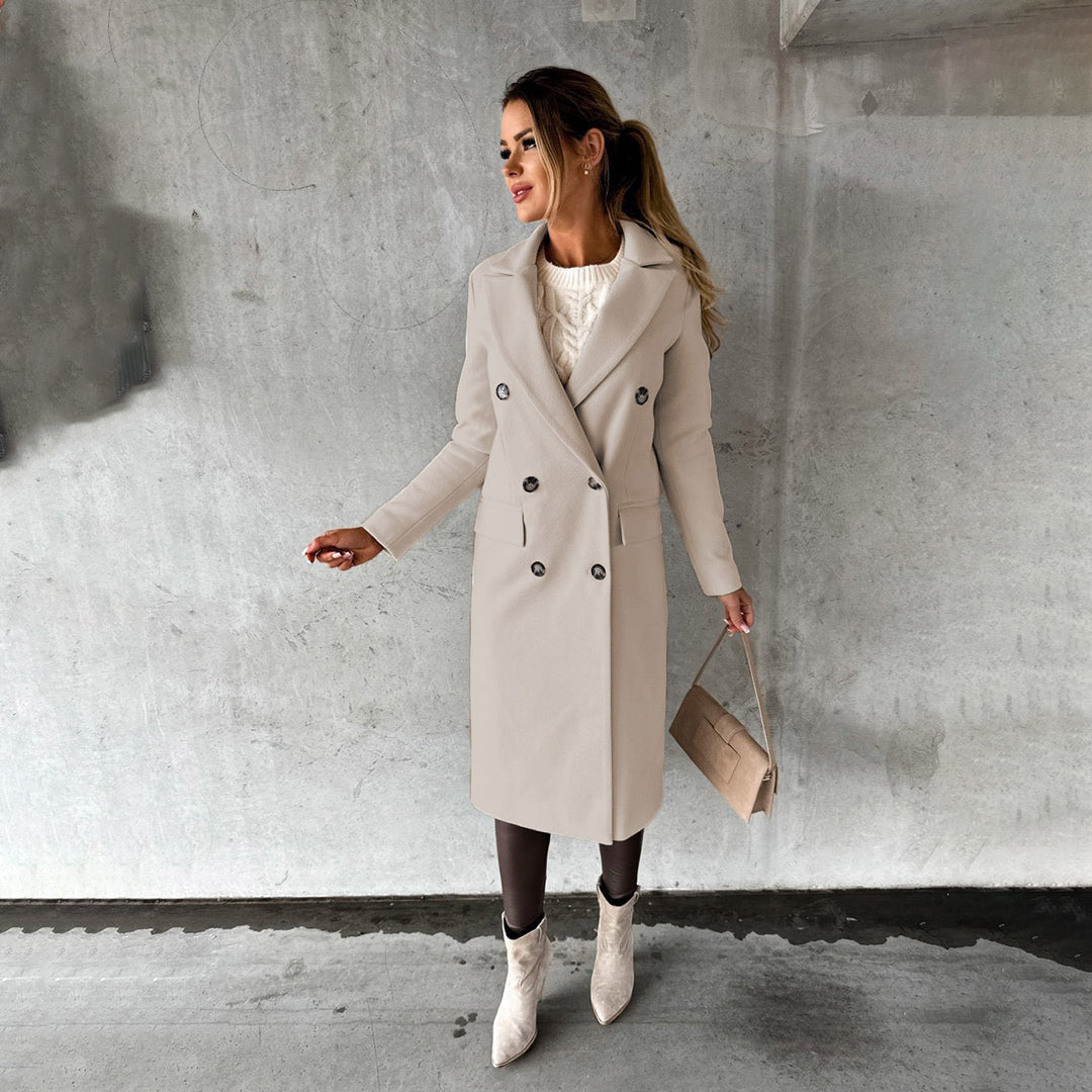 Damen Wintermantel Eleganter Gehrock Stil – Business & Alltag