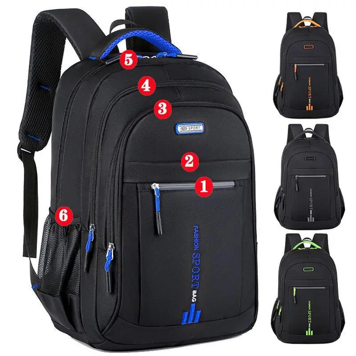 Herren Multifunktionaler Business Rucksack – Wasserdichter Oxford Schul- & Laptoprucksack für Alltag, Reisen & Arbeit