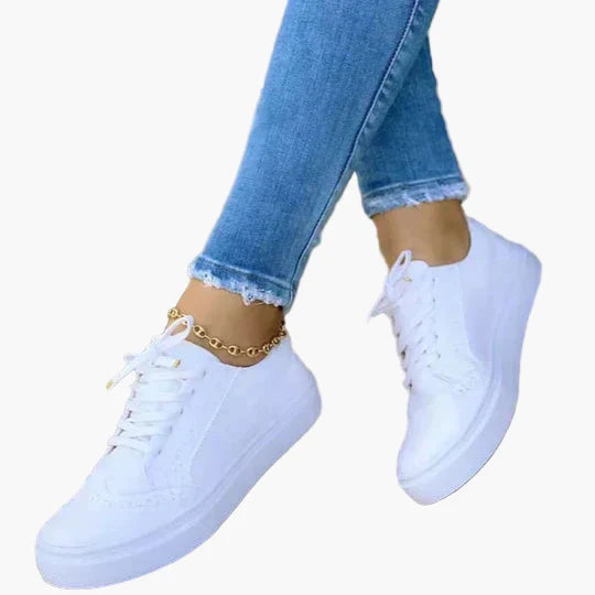 Damen Orthopädische Schnürsneaker – Bequeme Alltagsschuhe mit modernem Design