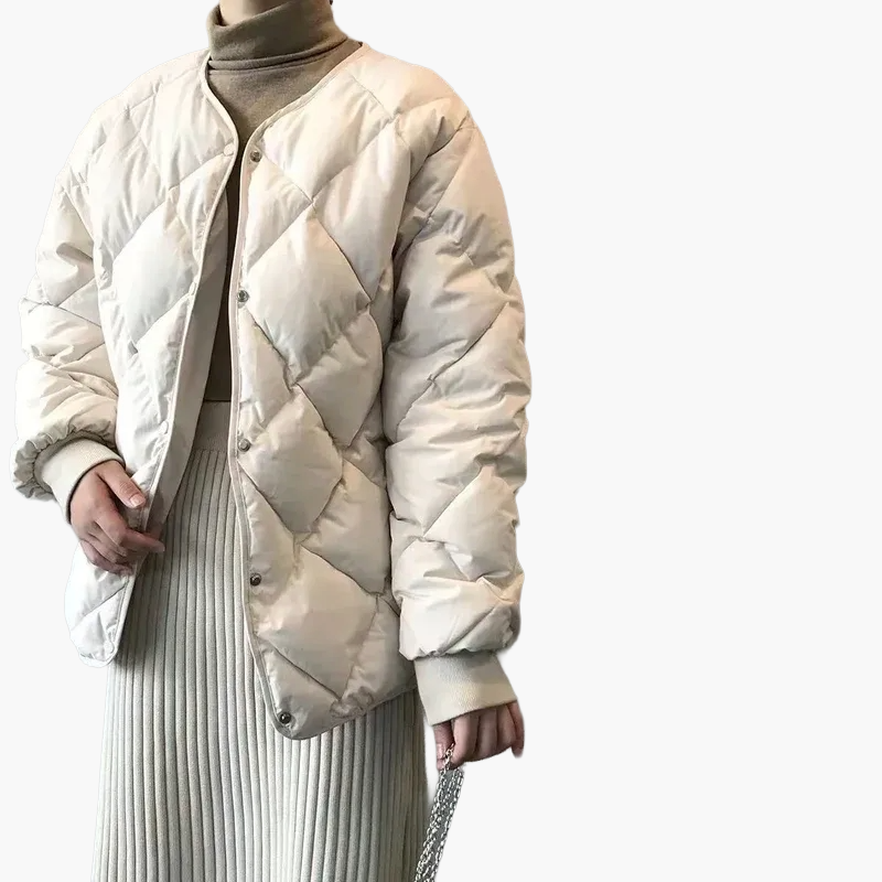 Damen Steppjacke im Oversize-Look – Modische Übergangsjacke für Alltag & Freizeit