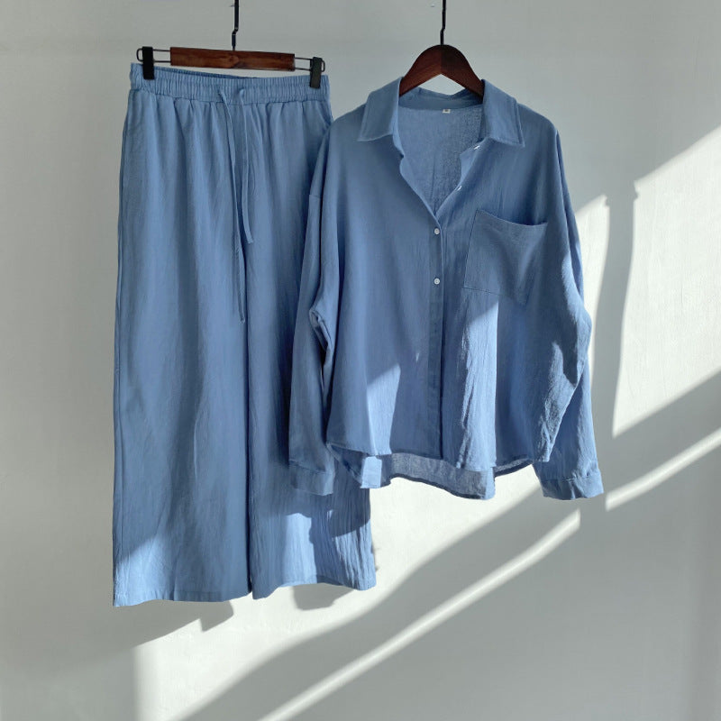 Kim – Zweiteiliges Retro-Outfit mit Hoher Taille und Weiten Hosen