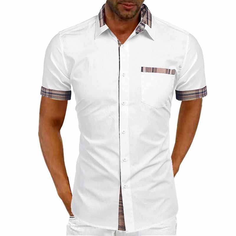 Herren Kurzarm Freizeithemd mit Karodetail – Modernes Sommerhemd für Alltag und Urlaub