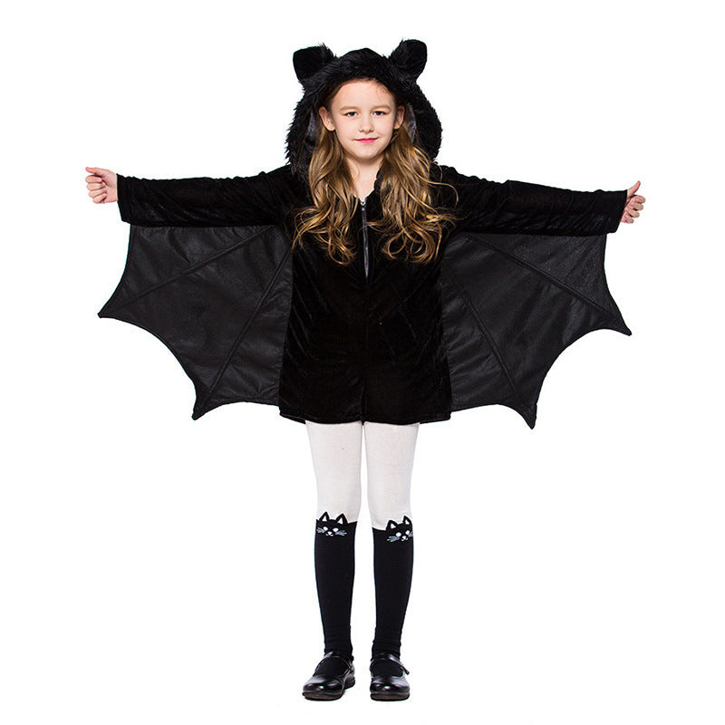 Kinder Halloween Fledermaus Kostüm Unisex – Perfekt für Halloween-Partys & Verkleidung