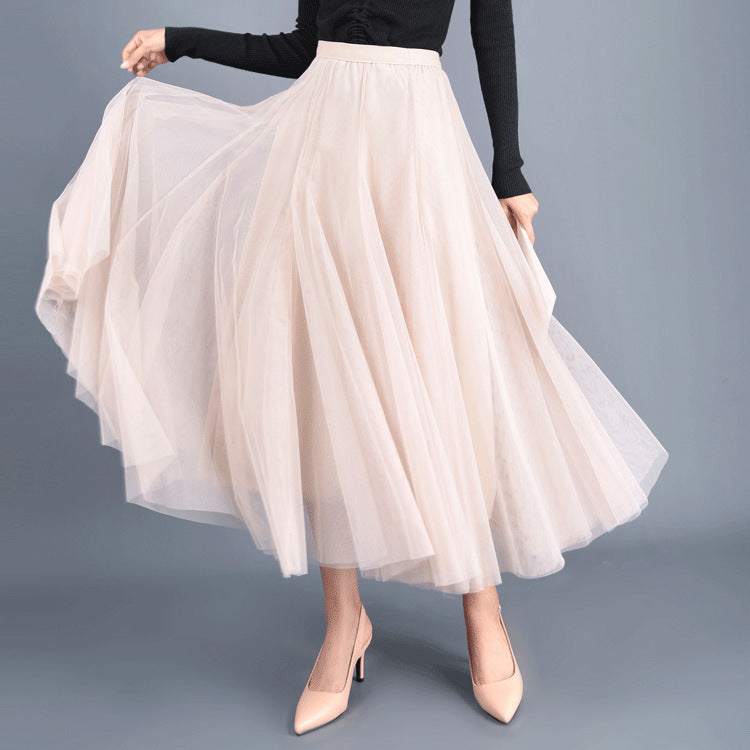 Kathryn – Langer Tüllrock mit Hoher Taille