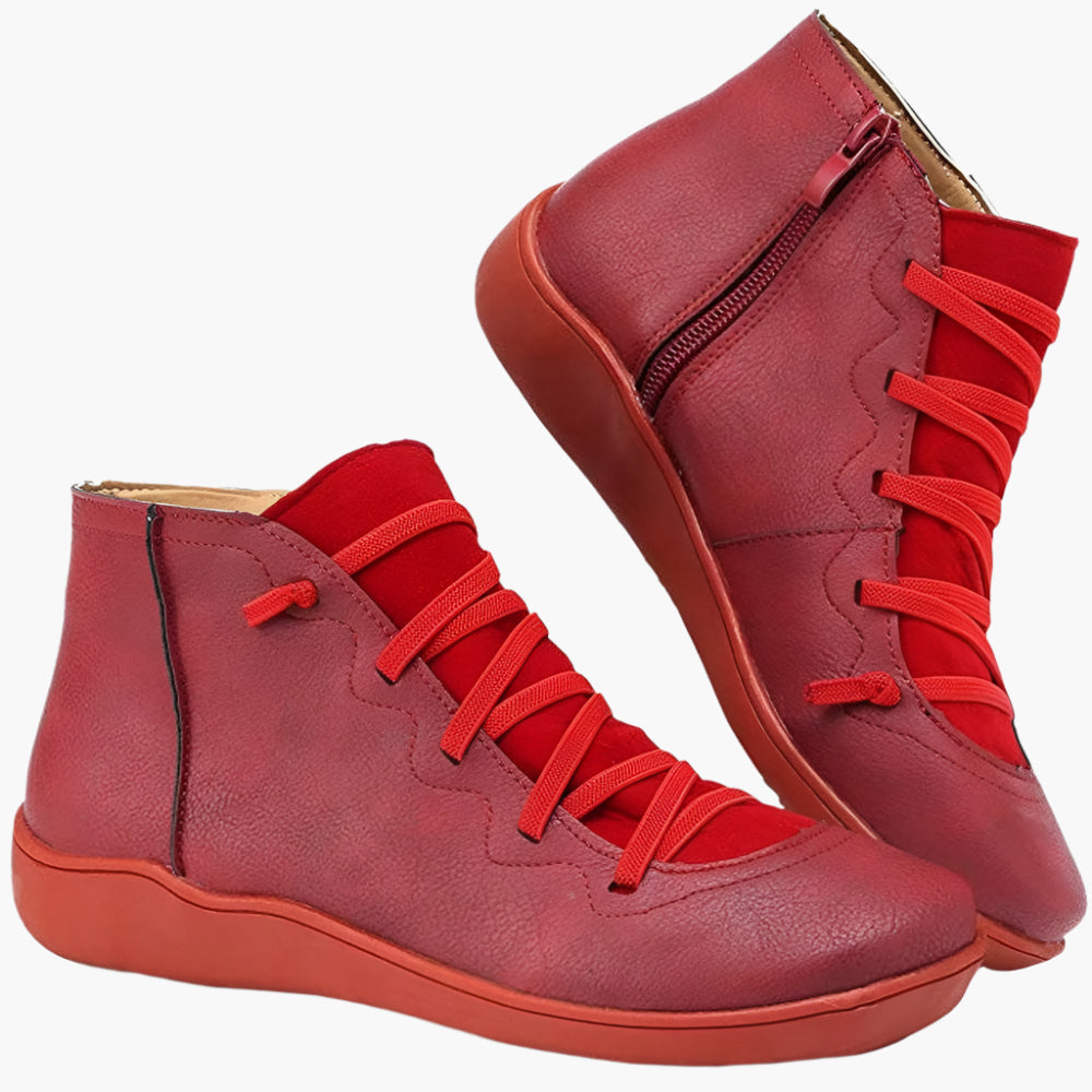 Damen Orthopädische Komfort-Boots im modernen Freizeit-Look – Bequeme Alltagsschuhe mit Reißverschluss