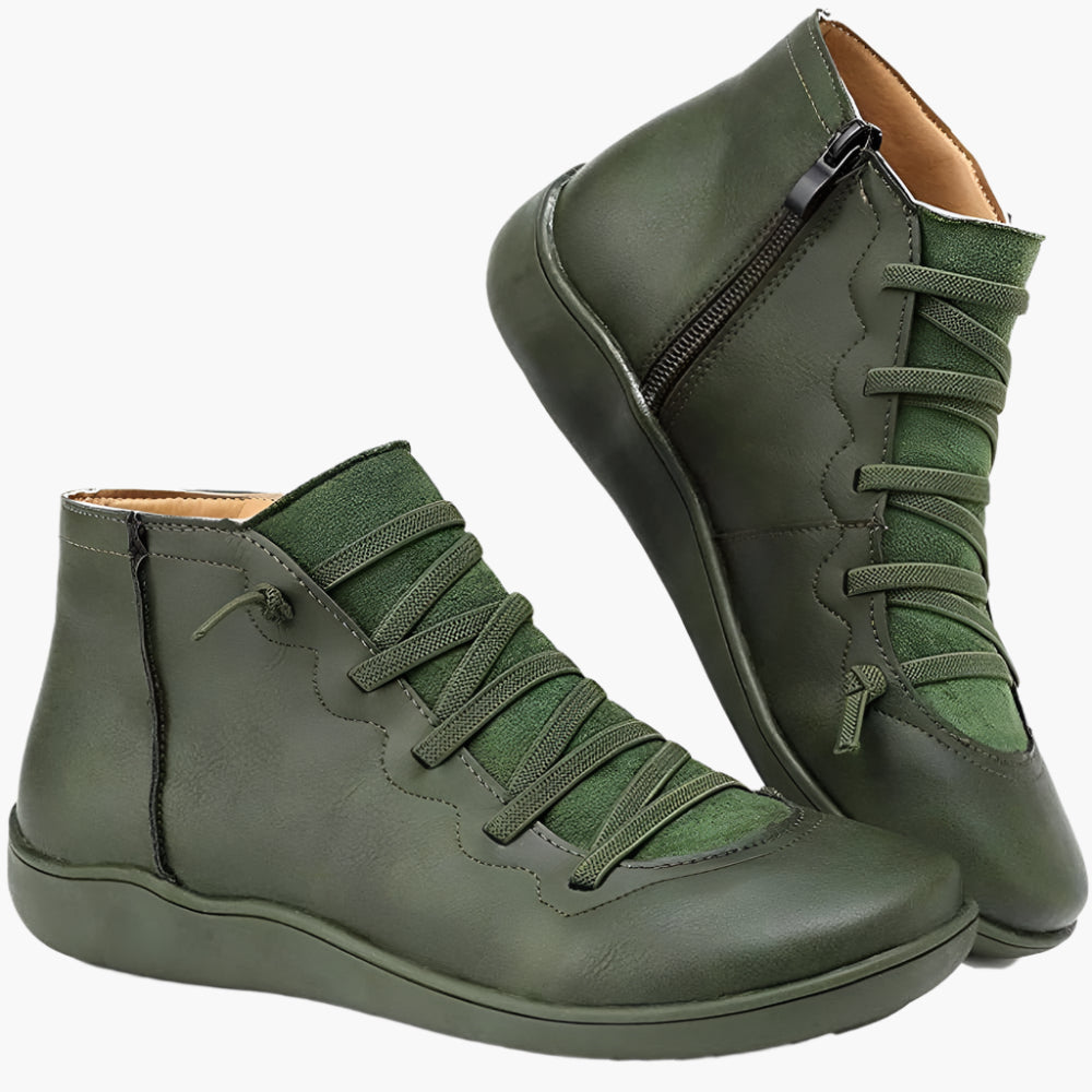 Damen Orthopädische Komfort-Boots im modernen Freizeit-Look – Bequeme Alltagsschuhe mit Reißverschluss
