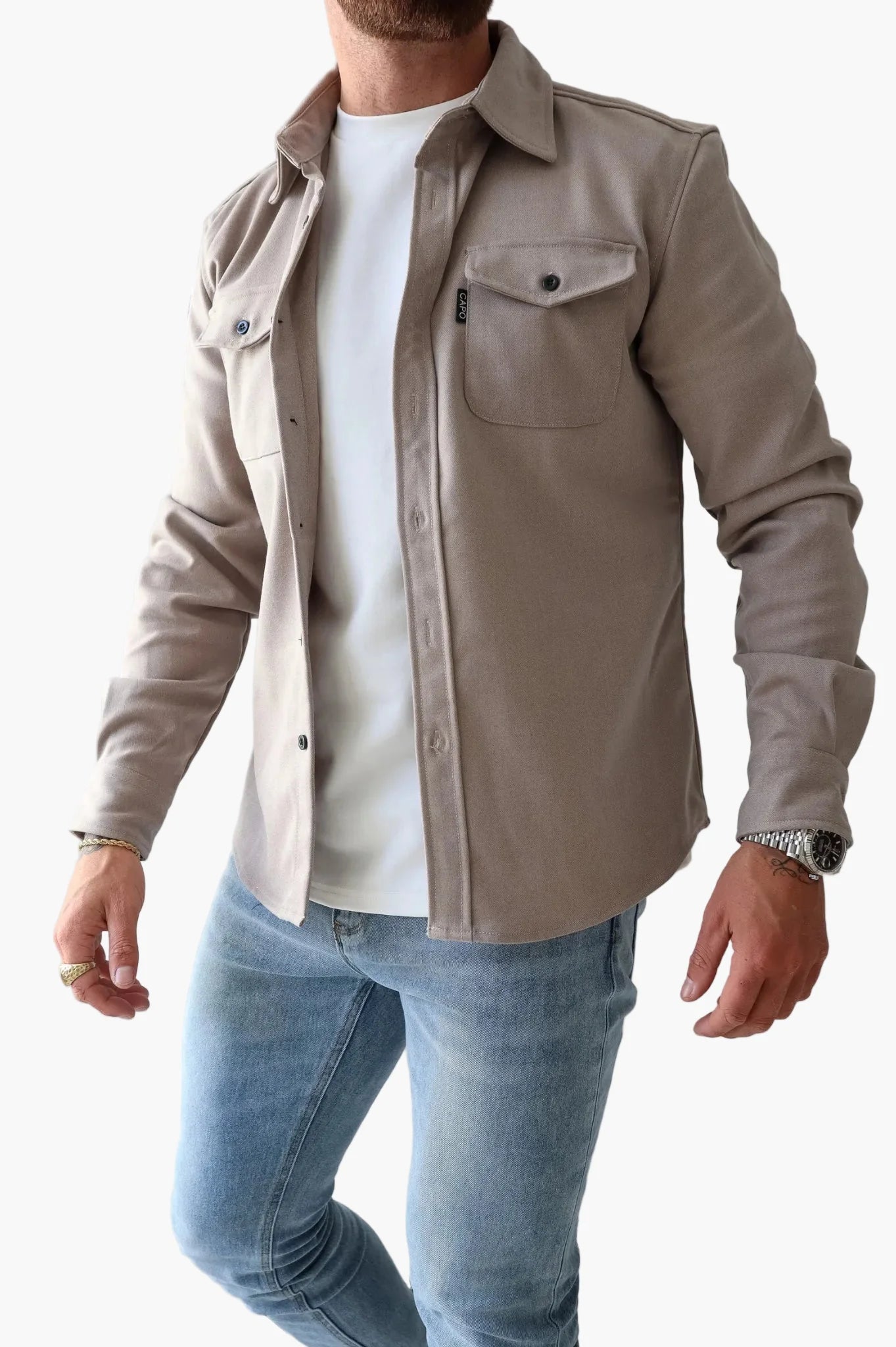 Herren Overshirt Jacke – Modernes Freizeit Hemdjacke für Alltag und Büro