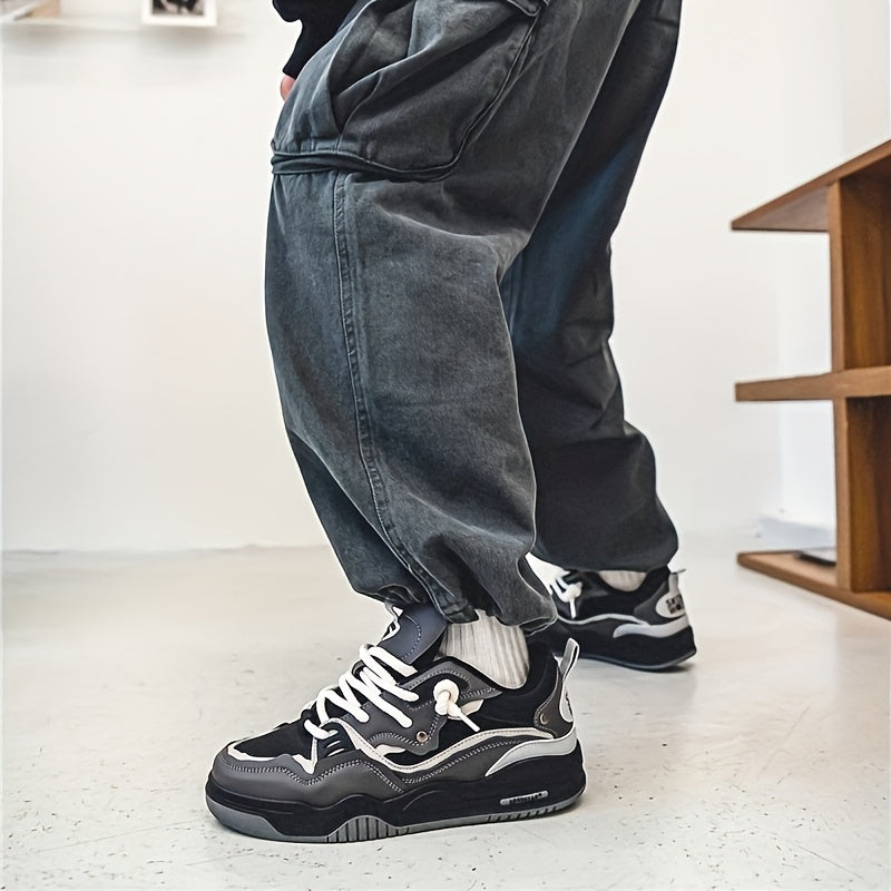 Herren Sneaker Low Cut Freizeit Schuhe mit sportlichem Design für Alltag und Sport