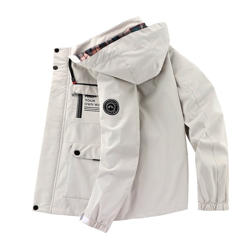 Herren Winter Outdoorjacke – Winddichte & Wasserdichte Freizeitjacke mit Kapuze, Funktion & Stil für kalte Tage