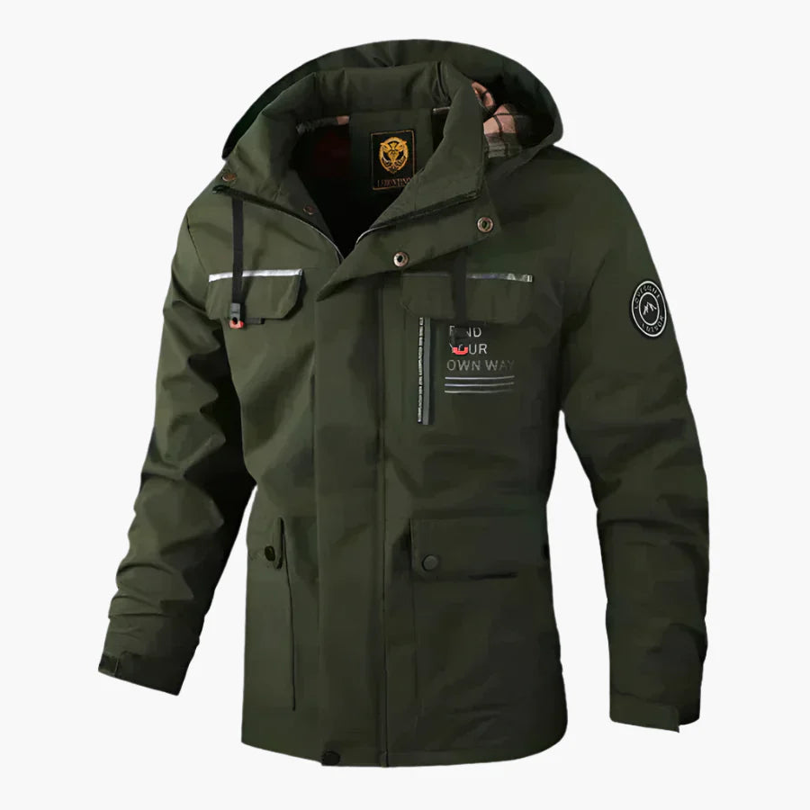 Herren Winter Outdoorjacke – Winddichte & Wasserdichte Freizeitjacke mit Kapuze, Funktion & Stil für kalte Tage