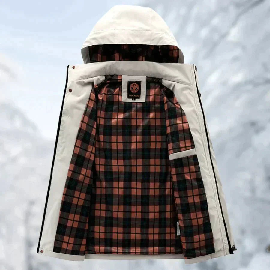 Herren Winter Outdoorjacke – Winddichte & Wasserdichte Freizeitjacke mit Kapuze, Funktion & Stil für kalte Tage