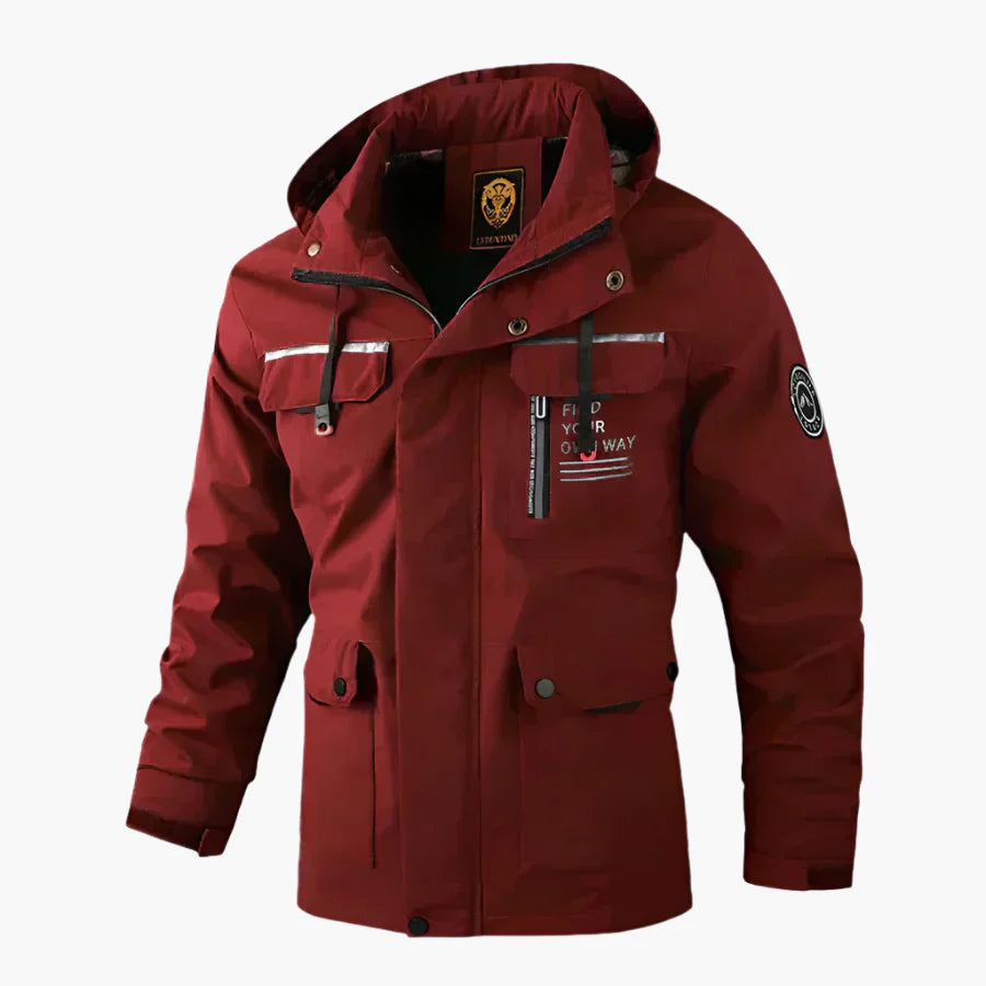 Herren Winter Outdoorjacke – Winddichte & Wasserdichte Freizeitjacke mit Kapuze, Funktion & Stil für kalte Tage