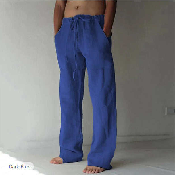 Herren Locker-Fallende Freizeithose mit Kordelzug – Ideal für Alltag & Entspannung