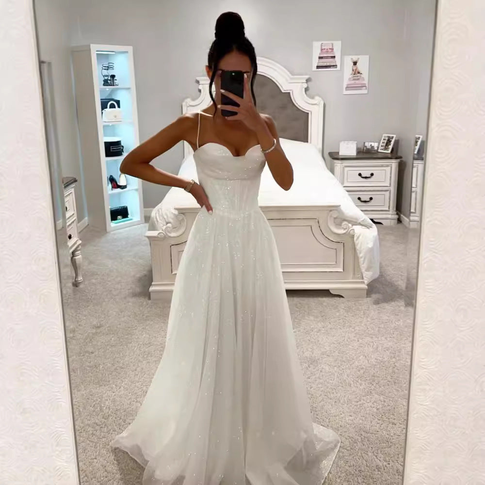 Elegantes Damen-Abendkleid mit Glitzereffekt für Ball & Gala