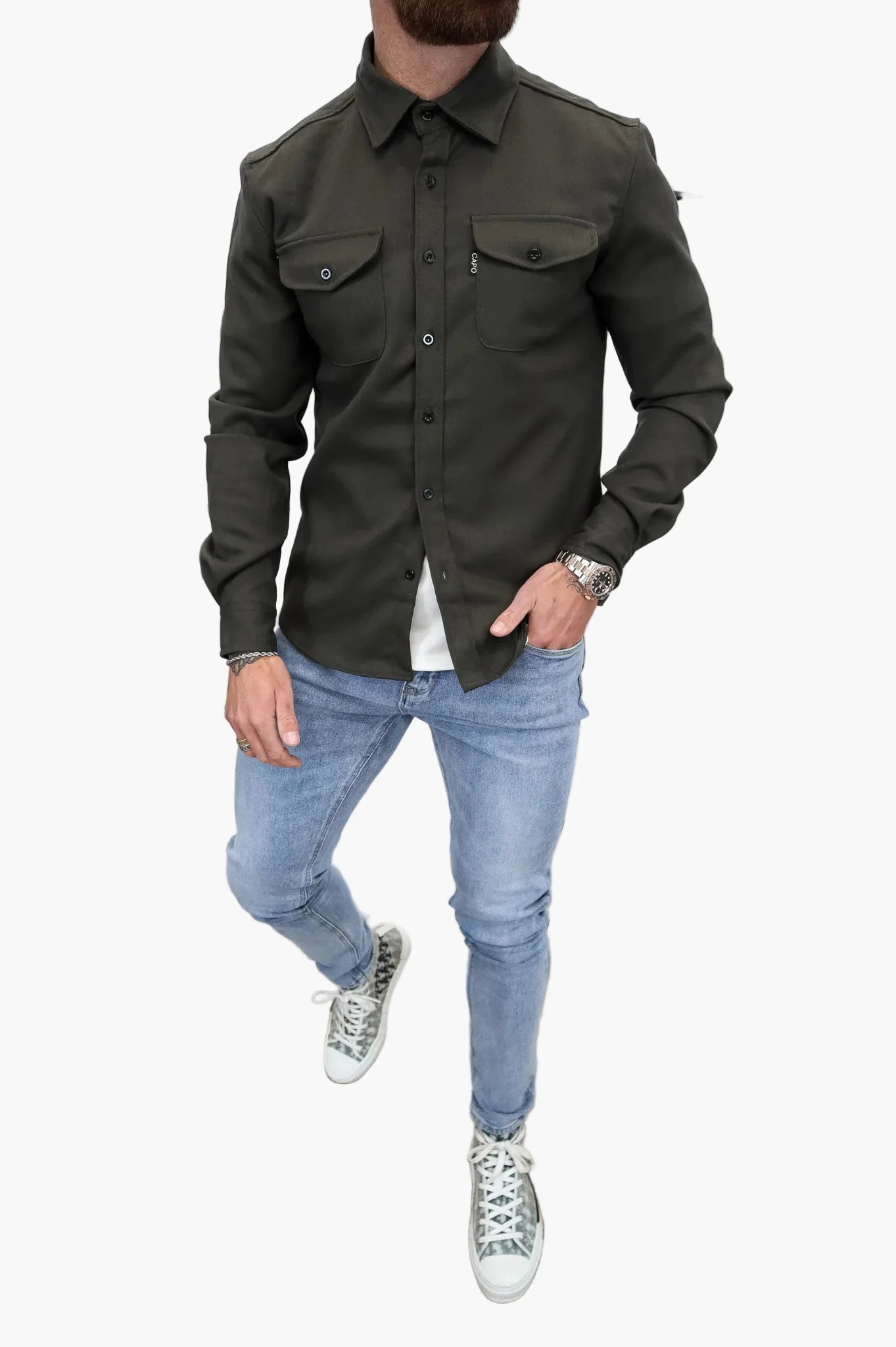 Herren Overshirt Jacke – Modernes Freizeit Hemdjacke für Alltag und Büro