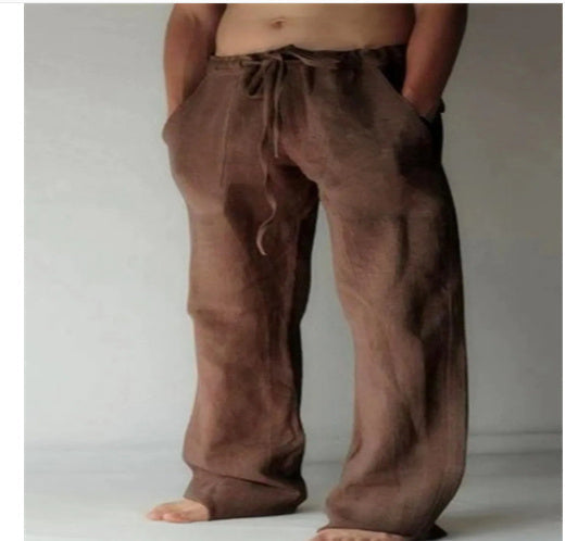 Herren Locker-Fallende Freizeithose mit Kordelzug – Ideal für Alltag & Entspannung