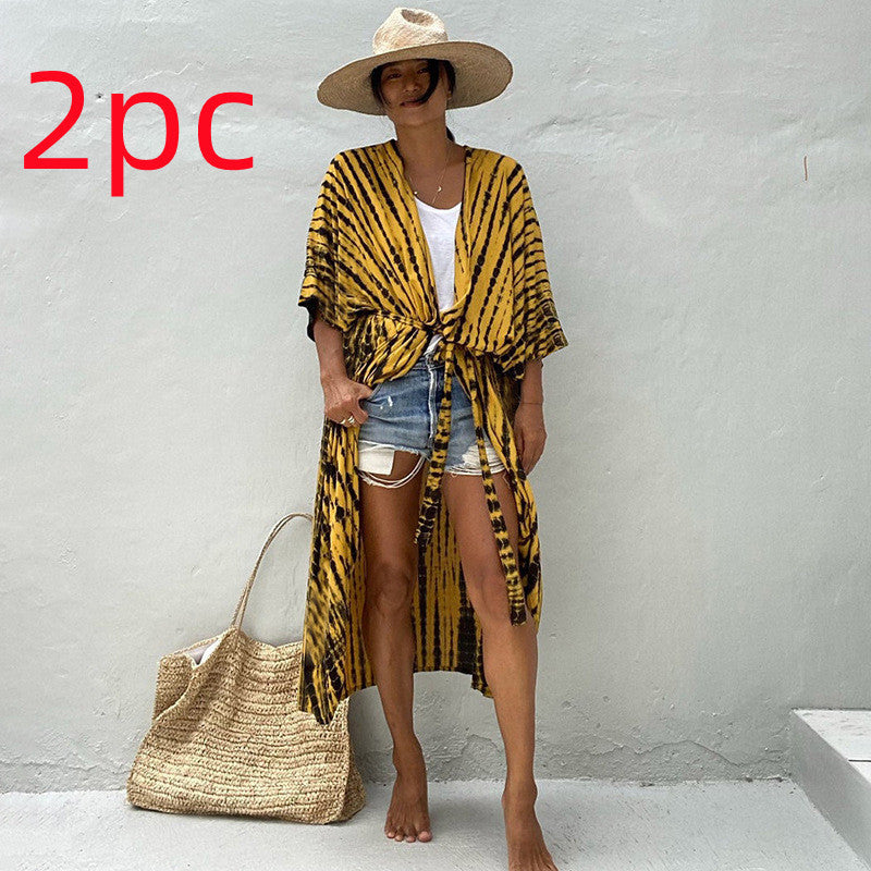 Nicole – Polyester Damen Strandkleid mit UV-Schutz