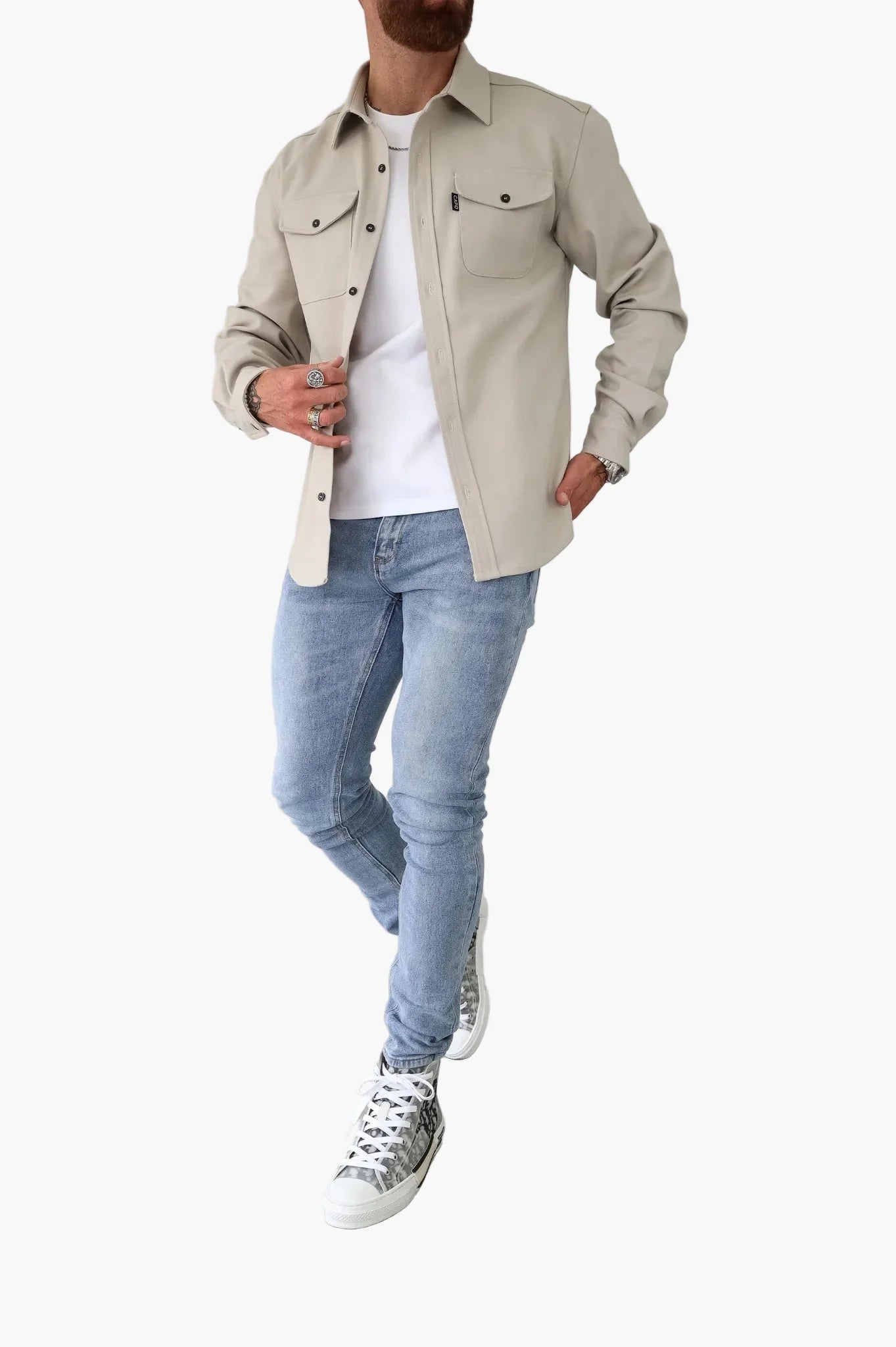 Herren Overshirt Jacke – Modernes Freizeit Hemdjacke für Alltag und Büro