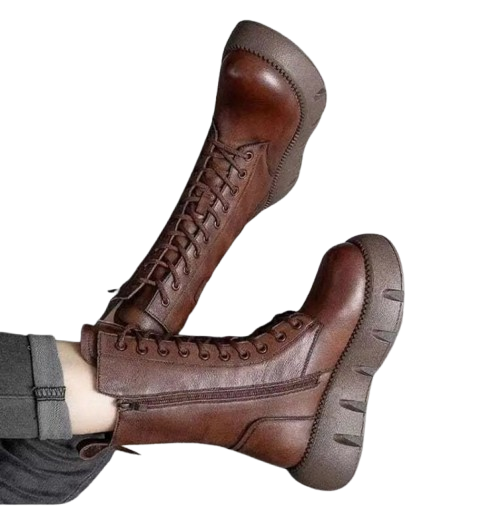 Damen Modische Plateaustiefel mit Orthopädischem Komfort – Winter Alltag & Freizeit