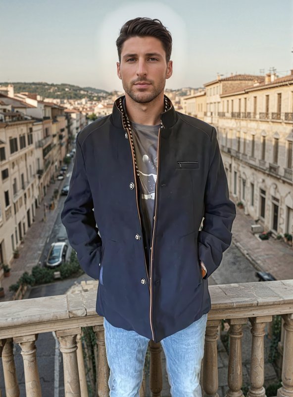 Herren Slim Fit Mantel im Knightsman-Stil – Eleganter Gehrock für besondere Anlässe