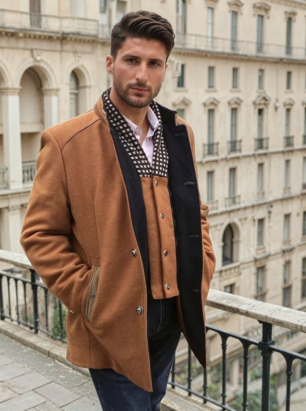 Herren Slim Fit Mantel im Knightsman-Stil – Eleganter Gehrock für besondere Anlässe