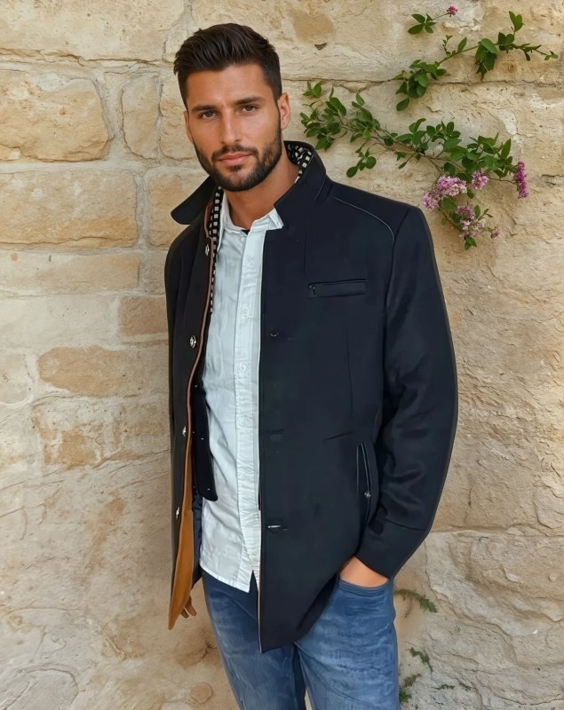 Herren Slim Fit Mantel im Knightsman-Stil – Eleganter Gehrock für besondere Anlässe